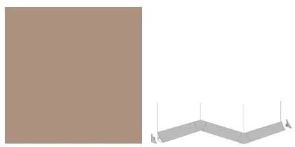 Getalit Außenecke Plus 35 x 35 x 35 mm, grau-braun