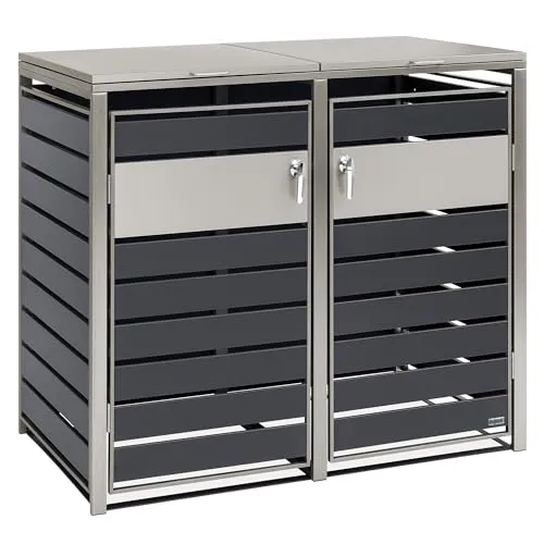 Zelsius Mülltonnenbox 2er Mülltonnen von Zelsius