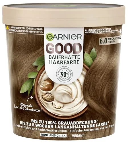 Garnier GOOD Dauerhafte Haarfarbe 6.0 Mochaccino Braun