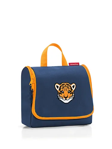 reisenthel toiletbag kids Kulturtasche Tiger Navy 3 L - Praktische Kulturbeutel für Kinder, stilvolles Tiger-Design und ideal für Reisen oder den Alltag.