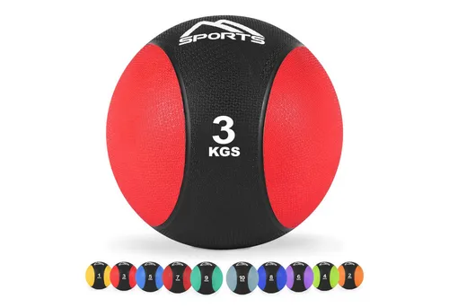 MSports® Medizinball Medizinball 1 – 10 kg – inkl. Übungsposter
