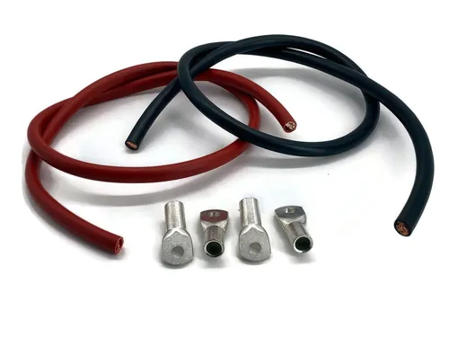 eXODA Kabelschuh Set 50 mm² mit 1m Batteriekabel - Kabel & Zubehör: Hochwertiges Set mit 50 mm² Kabel und massiven Kabelschuhen für optimale elektrische Verbindung und individuelle Längenanpassung.