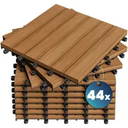 Casaria Holzfliesen 44x Akazie