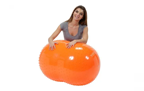 Gymnic Sens'o Roll 55 cm orange - Gymnastikball für Stabilität und Vertrauen, ideal für Kinder und Erwachsene aller Altersgruppen, Durchmesser: 55 cm