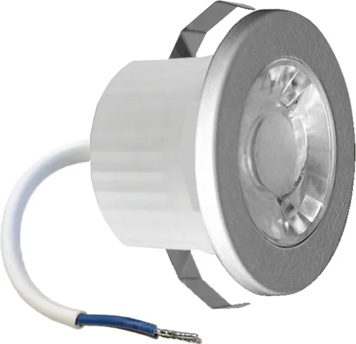 3w Mini LED Einbauleuchte Einbaustrahler Einbauspot Spot Silber 240 Lumen Schutzart IP54 Kaltweiß