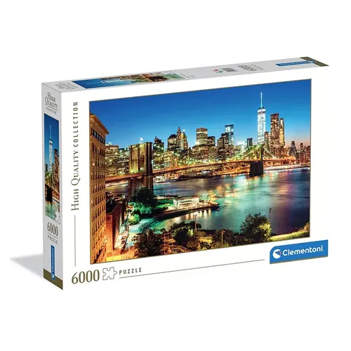 Clementoni Puzzle 6000 Teile Brooklyn Bridge - Über 6000 Teile für anspruchsvolle Puzzle-Fans! Erlebe die beeindruckende Architektur von New York mit diesem hochwertigen Puzzle aus Italien. Ideal für kreative Köpfe ab 17 Jahren.