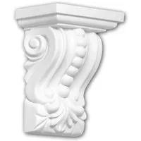 Konsole PROFHOME 119011 Wandboard im Korinthischen Stil - Stuckleisten aus robustem Polyurethan, ideal für Innen- und Außenbereiche, leicht und extrem maßhaltig für einfache Montage.