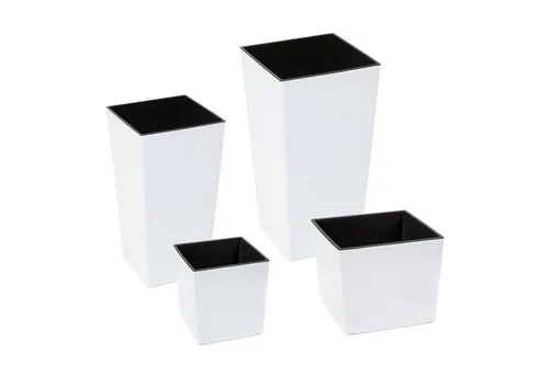 Kreher Pflanzkübel XL in Hochglanz Weiß - Garten-Zubehör: UV- und frostbeständig, abwaschbar und pflegeleicht - ideal für stilvolle Begrünung im Außenbereich.