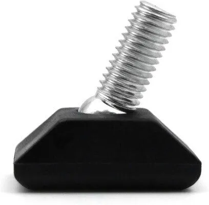 Design61 4X Möbelgleiter 30x20 mm M8 x 30mm Justierschraube Gelenkgleiter