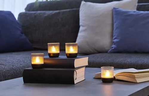 Northpoint LED Akku Lounge Lights 4er-Set in schwarz von Northpoint