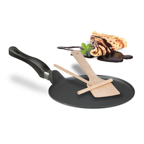 Crêpepfanne Crêpes-Pfanne Induktionspfanne 25 cm Antihaft Pfannkuchen-Pfanne