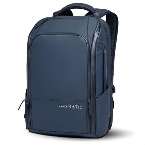 Gomatic Travel Pack 20-30 L | Tagesrucksack | Reisetasche | Reise-Rucksack | Laptop-Tasche | Computer-Rucksack | Backpack | Gym-Tasche | Carry-On Bag | Daypack wasserabweisend - Navy