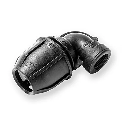 PE Winkel IG 25mm x 1/2 Zoll Druck 16bar Fitting für PE-Rohren 25-J