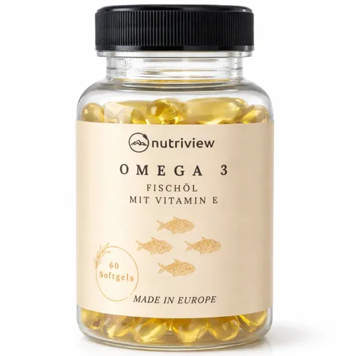 Omega 3 Fischöl Kapseln 1000 mg mit Vitamin E