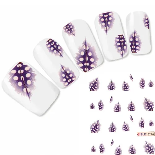 Tattoo Nail Art Feder Aufkleber Feather Nagel Sticker Neu!