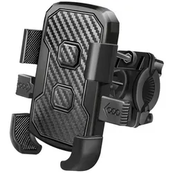 LogiLink Handyhalterung AA0168, mit Gelenk, schwarz, universal, für Lenker