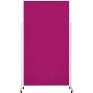 Magnetoplan Moderationstafel Design VarioPin, 100 x 180 cm, pink - Anzeigetafel mit mobiler Funktionalität, doppelseitig nutzbar und flammhemmend, ideal für kreative Meetings und Präsentationen.