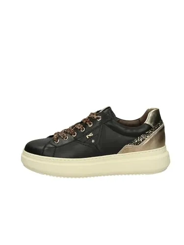 Nero Giardini I514160D Schwarz GR37 - Damen-Schnürhalbschuhe aus hochwertigem Material, bieten angenehmen Tragekomfort und sind ideal kombinierbar für Alltag und Freizeit.