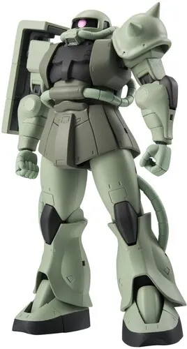 TAMASHII NATIONS BANDAI Mobile Suit Gundam ZAKU II Figur - Actionfigur für Kinder, hochdetailliert und mit 8 austauschbaren Händen für vielseitige Posierungen, perfekt für Gundam-Fans und Sammler.