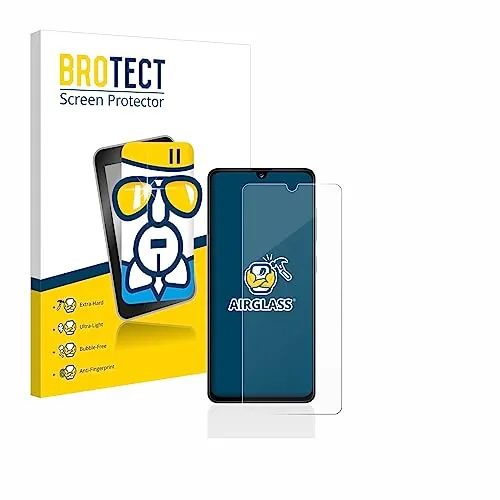 BROTECT Schutzglas für Samsung Galaxy A41 Schutzfolie Panzer Folie Glas Displayschutz Made in Germany [Kratzfest 9H, Anti-Fingerprint,Transparent]