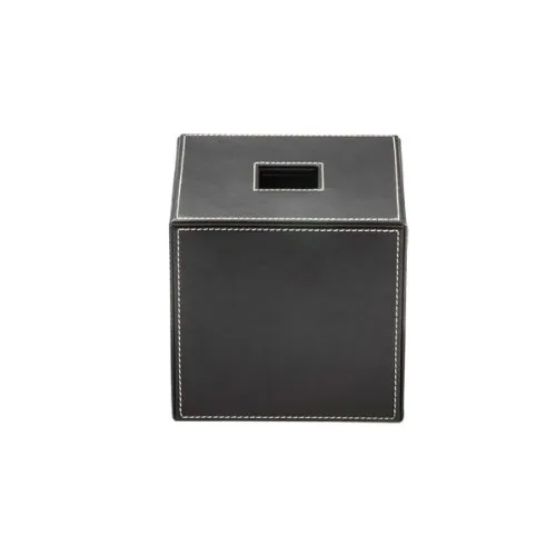 Decor Walther Brownie KB 41 Papiertuchbox schwarz - Elegante Kosmetiktücherbox in Schwarz, ideal für stilvolle Badezimmer und sorgt für Ordnung und Sauberkeit.