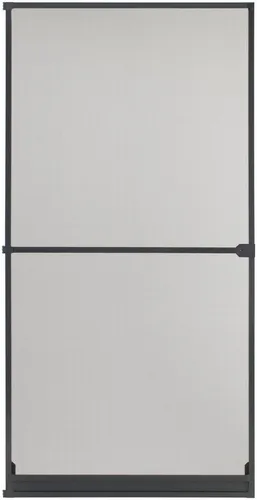 Böttcher-AG Fliegengitter Alu-Türbausatz Basic 100 x 210 cm - Fliegengitter für Türen mit Selbstschließmechanismus, einfache Montage und verbesserte Durchsicht – ideal für Balkontüren.