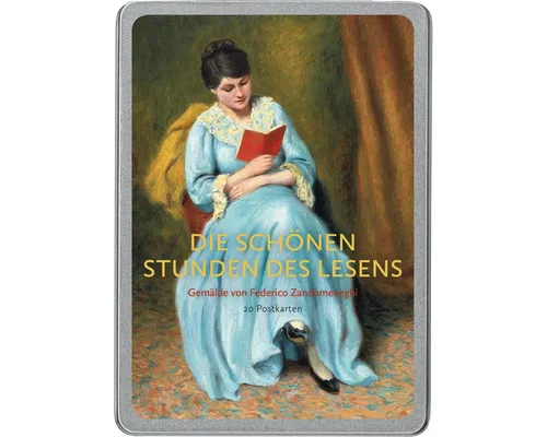 Postkarte Postkarten-Set Die schönen Stunden des Lesens.