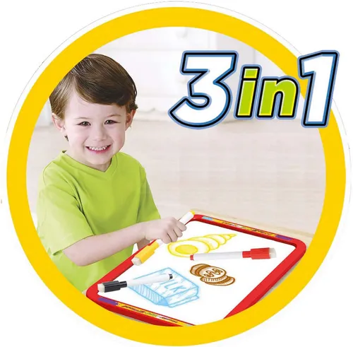 Diakakis LED Standtafel blau 99 cm x 41 cm - Praktisches Tafelboard mit zwei beschreibbaren Seiten, ideal für kreative Spielstunden. Kompakt und leicht, perfekt für Kinder ab 3 Jahren.