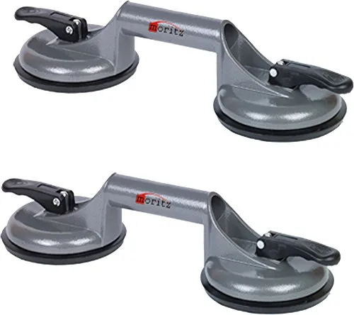 Moritz Saugheber 100kg mit 2 Saugnäpfen - Saugnäpfe für Materialtransport, ideal für glatte Oberflächen mit einer Tragkraft von bis zu 100 kg und einem ergonomischen Design für einfache Handhabung.