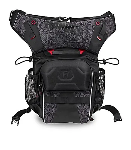 RAPALA Urban Hip Back 9L Camouflage/Schwarz - Ködereimer mit 9-Liter-Hüft-Organizer, ideal für Angler und Outdoor-Aktivitäten. Robustes Material, mehrere Fächer und bequemer Oberschenkelgurt für optimalen Komfort.