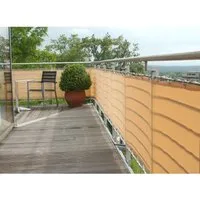 Balkonsichtschutz 75 x 300 cm, sisal - Gartenzäune - Robuste Balkonbespannung aus Sisal in Creme, ideal für mehr Privatsphäre und Schutz vor Wind.