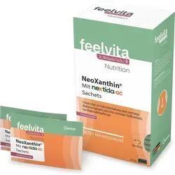 Feelvita Nutrition NeoXanthin 28 Sachets - Praktische Nährstoffergänzung - NeoXanthin von Feelvita Nutrition bietet eine einfache Möglichkeit, Ihre Ernährung mit essenziellen Nährstoffen zu bereichern. Ideal für eine bewusste Lebensweise, leicht in Wasser aufzulösen und perfekt für unterwegs.