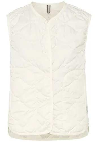 camel active Steppweste aus recyceltem Polyester in weiß von camel active