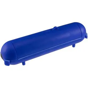 ChiliTec Kabelbox Safe-Box, aus Kunststoff, für außen, wasserfest, blau, 37 x 9 cm