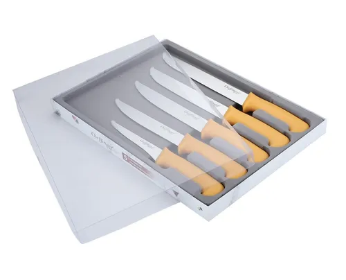 Cheffinger Messer-Set Messer BBQ Grill Fleischmesser Kochmesser Set 5-tlg. Cheffinger (Set bestehend aus 5 Messern)