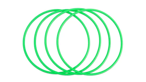 Betzold Gymnastik-Reifen mit Rundprofil, 4 Stück, Farbe: grün, Setgröße: 4 Stück, Durchmesser: 60 cm