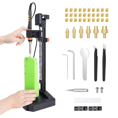 Vertikales Heat Set Insertwerkzeug 90W mit 30 Messing Gewindeeinsätzen