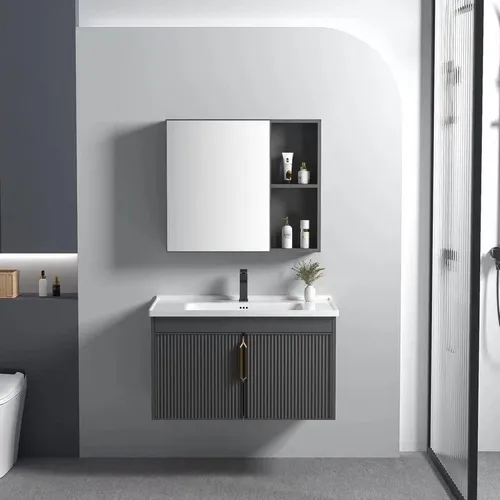 REA Badmöbel-Set Mit Waschbecken Aa147 Astor 60Cm Grey