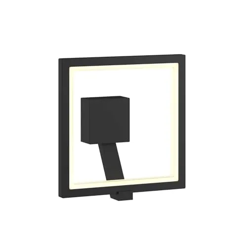 Lucande LED Außen-Wandleuchte Square - Modern und energieeffizient - Lampen - Die stilvolle LED-Außenwandleuchte Square überzeugt mit modernem Design und warmweißem Licht. Ideal für Außenbereiche, schützt sie mit IP65 vor Witterungseinflüssen.