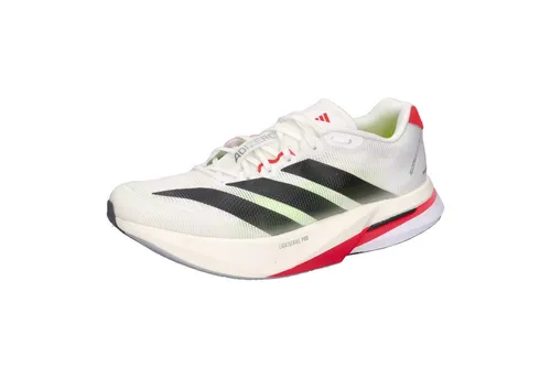 adidas Adizero Boston 13 Wettkampfschuh Herren - Weiß, Schwarz, Größe 42 - Laufschuhe mit Lightstrike Pro Dämpfung und ENERGYRODS-Technologie für maximale Effizienz und Vortrieb – perfekt für ambitionierte Läufer auf der Suche nach Tempo und Komfort.