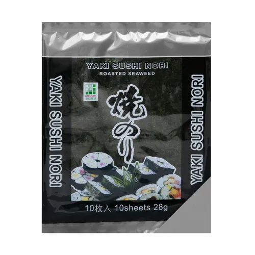 Yaki Sushi Nori Blätter Algen 10 Blatt 25g Sushi Seetang geröstet JHFOODS Silber