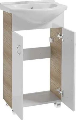 Badezimmerschrank mit Waschbecken 85x50cm stehend Tim