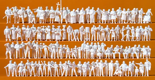 Preiser 16359 H0 Mittelaltermarkt.125 unbe.Figuren