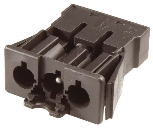 GST 18-3F S2-SW - Stecker, Snap-in - 3-polig, schwarz, Federkraftanschluss