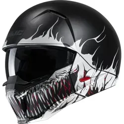 HJC i20 Scraw Jethelm, schwarz-grau, Größe XS 54 55 für Männer