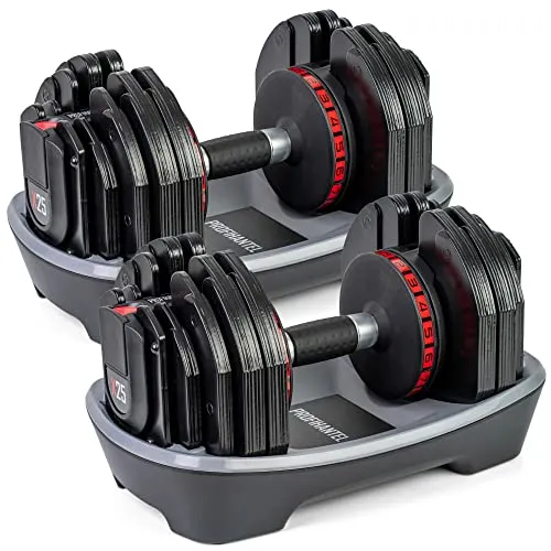 Profihantel X25 Hantelsystem | 2 bis 25 kg | Einstellbare Hantel | 2 Hanteln mit Ablageschale | Innovativ & platzsparend | 18 in 1 | Hochbelastbarer Korpus