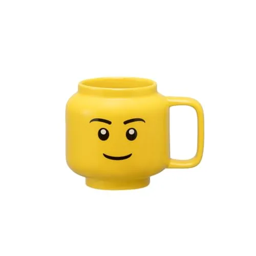 LEGO Kaffeetasse BOY 255 ml gelb im Karton aus Keramik