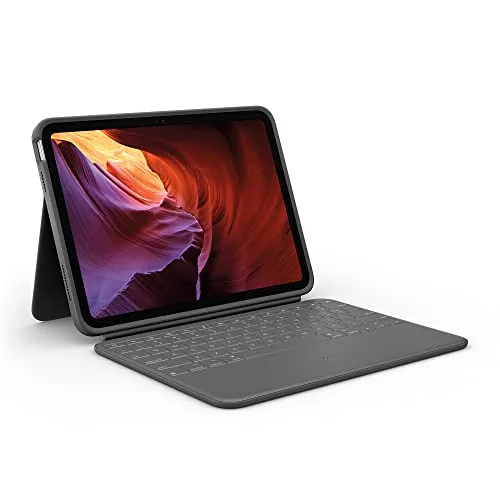 Rugged Folio - Tastatur & Folio-Set für iPad - Zubehör für Tablet PCs: Robuste Tastatur und Foliohülle mit Apple Smart Connector für sicheren Schutz und komfortables Tippen auf dem 10.9-inch iPad (10. Generation).