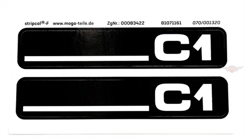 Hercules C1 City Bike Trittbrett Seitendeckel Aufkleber Dekor Schriftzug