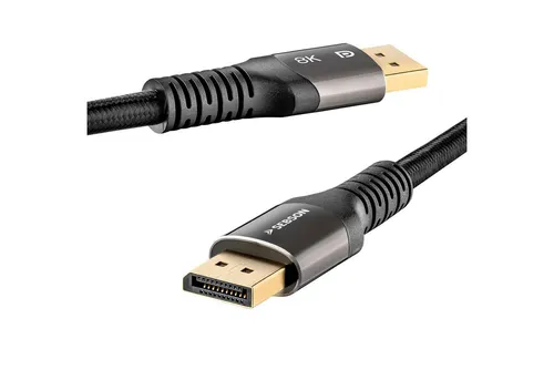 SEBSON DisplayPort Kabel 5m - DP 1.4 male/male, 8K/60Hz 4K/144Hz 2K/240Hz Audio- & Video-Kabel, (500 cm)